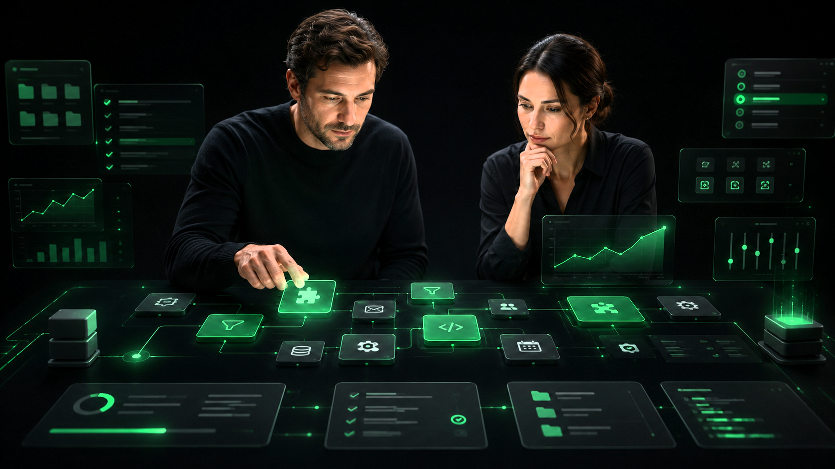Professionals reviewing content rights evidence