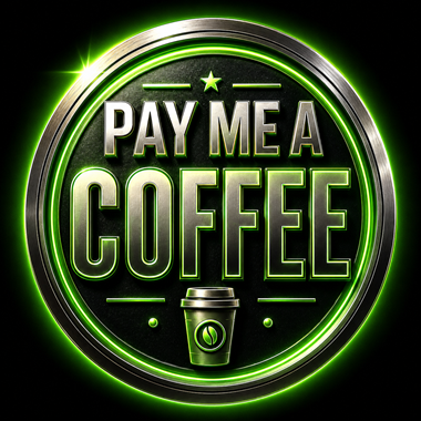 Pay me a coffee support badge