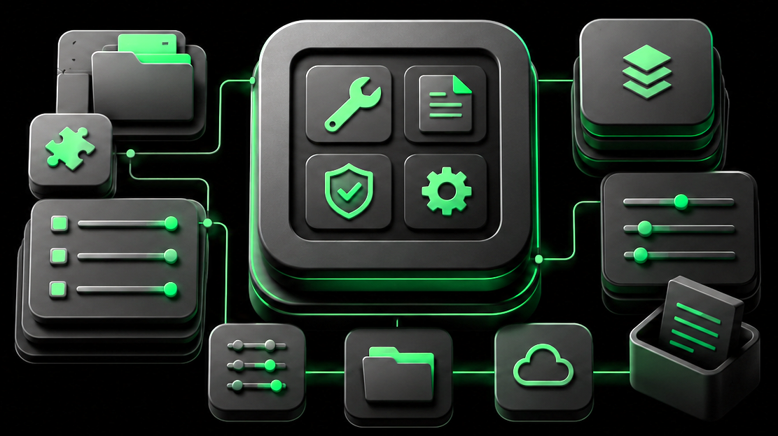 RIVANOX product editions arranged as a modular software portfolio
